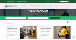 Desktop Screenshot of corfopym.com