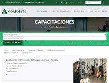 Tablet Screenshot of corfopym.com